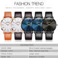 Relogio masculino Watch Quartz  Fashion Minimalist Boy Wristwatch Luxury Brand Casual Leather Material Watch